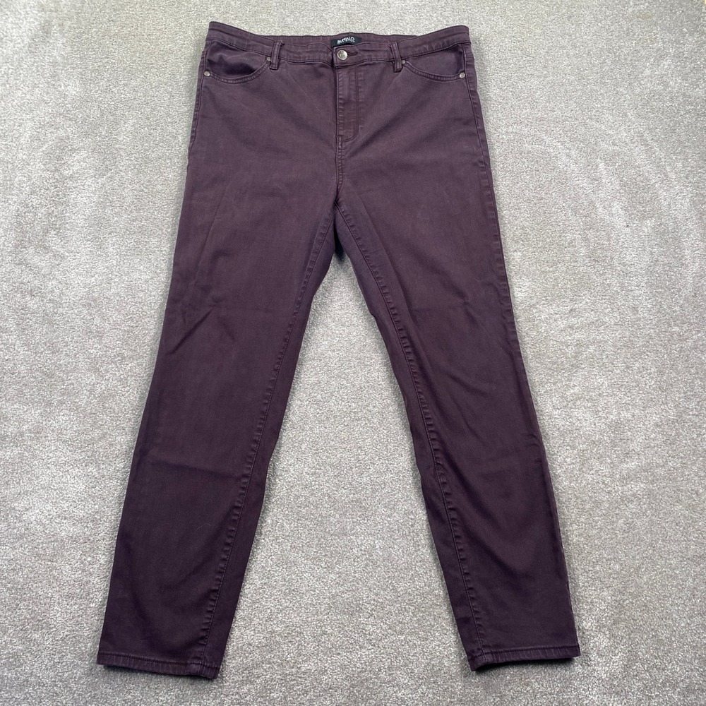 Buffalo David Bitton Womens Size 14/34 Plum  Skinny Jeans Trousers